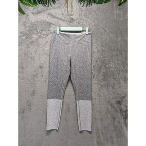 🍑OUTDOOR VOICES Women Activewear Yoga Leggings Solid Gray Mini Pocket M(8-10)